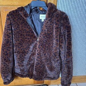 Nine West leopard print short waist jacket